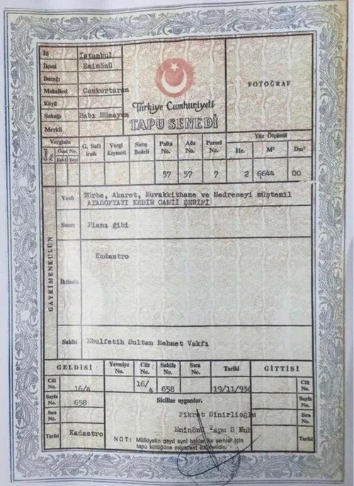 Ayasofya tapusuyla ilgili flaş açıklama: Tapudaki imza abim Fikret Sinirlioğlu’nun