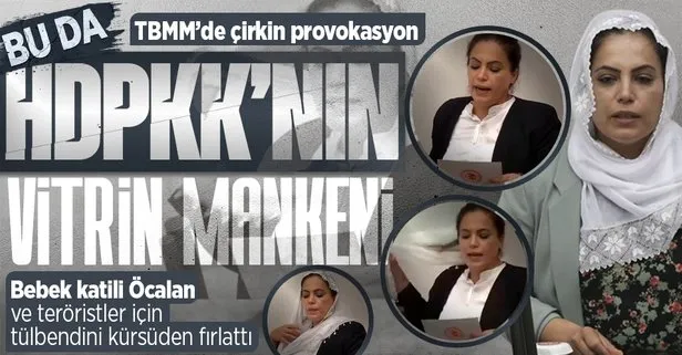 TBMM’de çirkin provokasyon! HDP Diyarbakır vekili Remziye Tosun bebek katili Öcalan için özgürlük isteyip tülbendini fırlattı