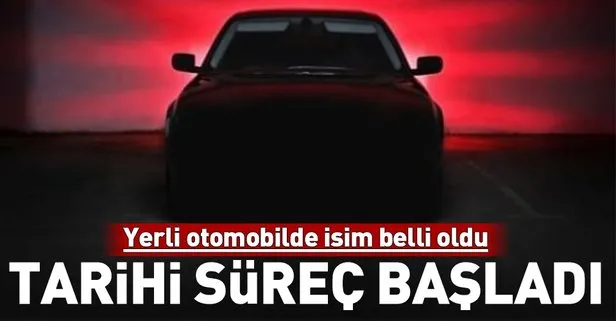 Yerli otomobilde şirketin adı belli oldu