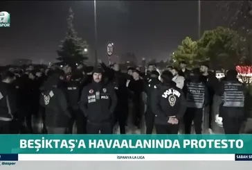 Beşiktaş’a havaalanında protesto!
