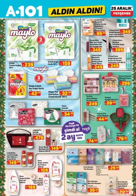 Yeni Yıl Sürprizi A101 Afişi Yayınlandı: 25 Aralık Dev İndirim Listesi - 4