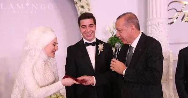 Başkan Erdoğan nikah şahidi oldu