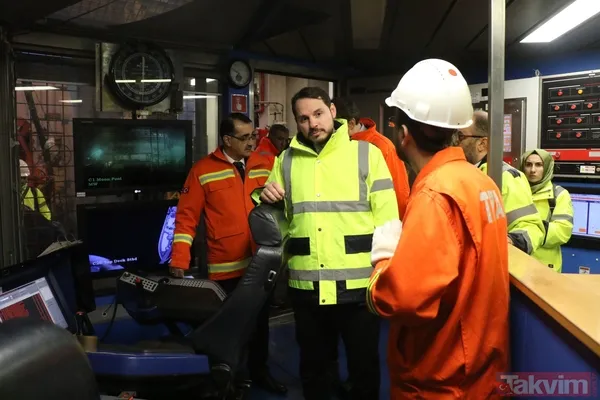 Bakan Berat Albayrak, Türkiye’nin ilk sondaj gemisini inceledi - 12