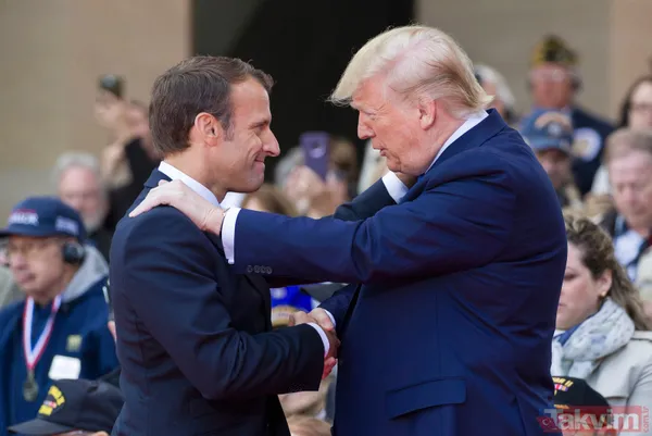 Trump - Macron zirvesine damga vuran görüntü! Elini öyle bir sıktı ki... - 23
