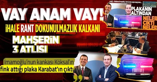 İstanbul’da Ekrem İmamoğlu’nun kankası Hüseyin Köksal’a plaka tahsis eden CHP’li Milletvekili Özgür Karabat çıktı!