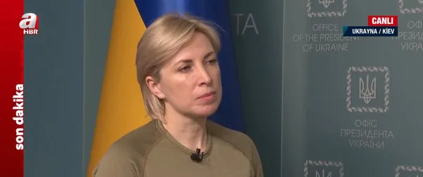 Ukrayna Başbakan Yardımcısı İrina Vereshchuk A Haber'e konuştu: Mariupol'de hastanede 400 kişi rehin durumda-3