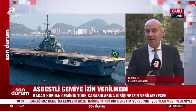 Bakan Murat Kurum duyurdu: Asbestli geminin Türk kara sularına girmesine izin verilmeyecek