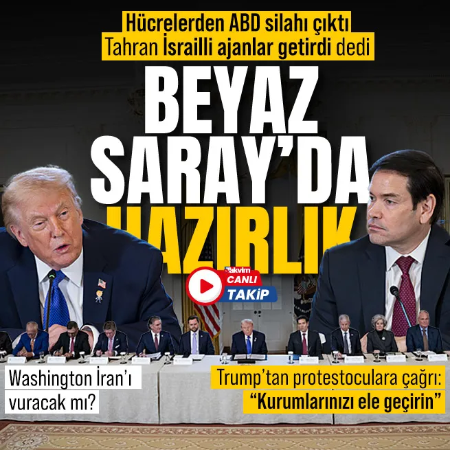 Beyaz Saray’da İran toplantısı: Trump seçenekleri inceliyor! Tahran ABD silahlarını İsrail ülkeye soktu dedi