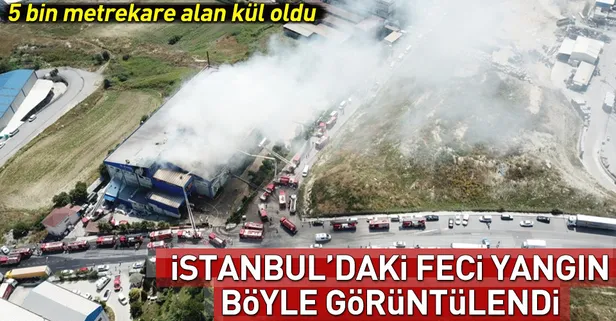 İstanbul Hadımköy'de fabrika yangını