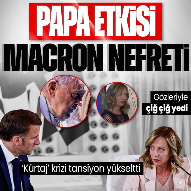 G7 Liderler Zirvesinde kürtaj gerilimi! Meloni ve Macron cephesinde sular durulmuyor | Bakışları damga vurdu!