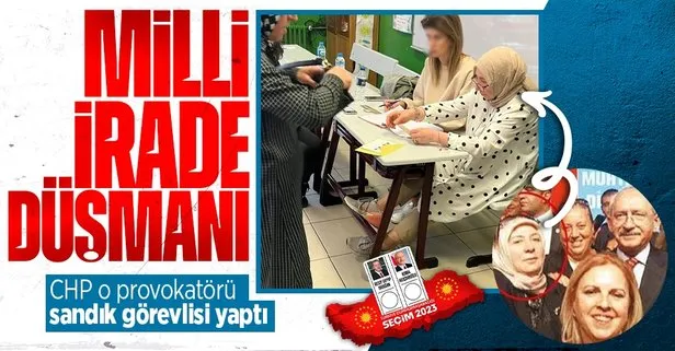 CHP’nin sözde ’adalet’çisi provokatör Şenay Günaydın İstanbul’da sandık görevlisi çıktı