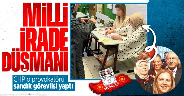 CHP’nin sözde 'adalet'çisi provokatör Şenay Günaydın İstanbul'da sandık görevlisi çıktı