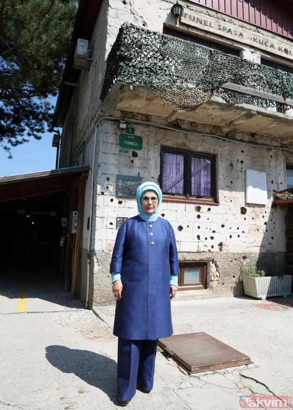 Emine Erdoğan Saraybosna'da Umut Tüneli'ni ve Saraybosna Maarif Okulu'nu ziyaret etti - 3