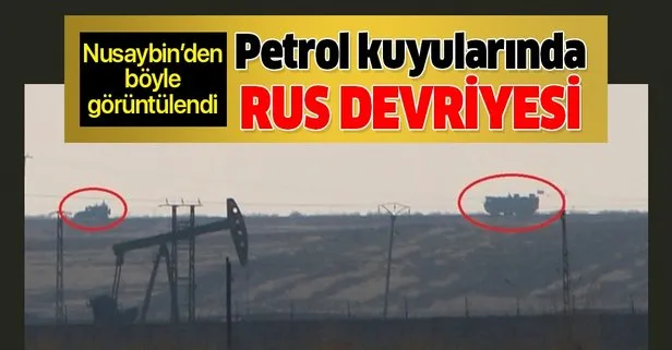 Suriye’deki petrol kuyularında Rus polisi devriyesi!
