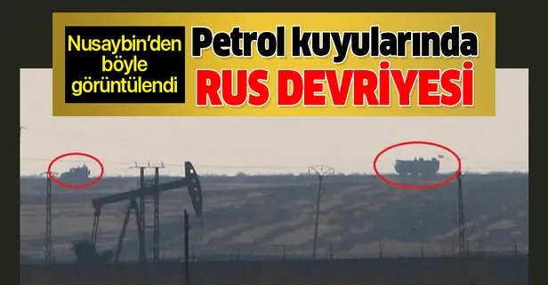 Suriye'deki petrol kuyularında Rus polisi devriyesi!