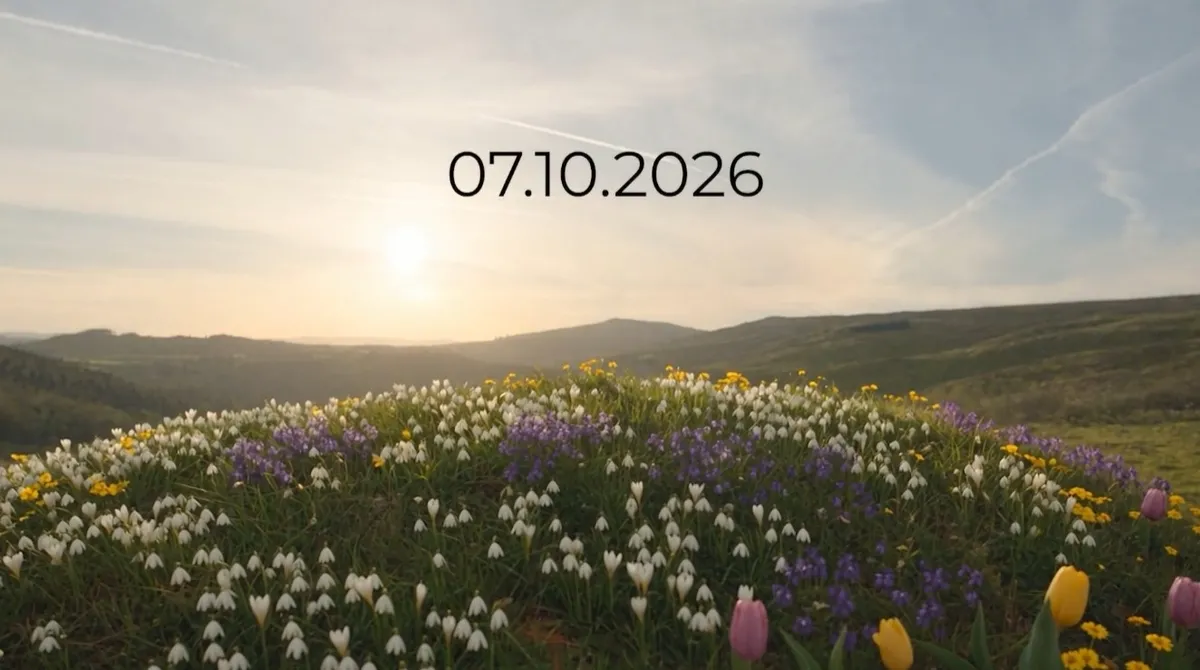 Paylaşımda “07.10.2026” tarihi öne çıkarılırken, çöp görüntülerinin ardından çiçeklerle kaplı alanlara yer verildi. (Foto: AK Parti)