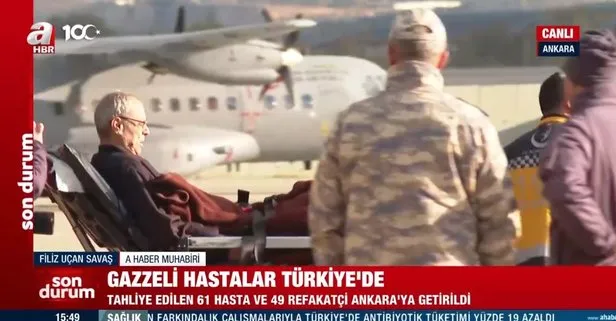 Türkiye’den Gazze’ye yardım eli! 110 Gazzeli daha Türkiye’de tedavi edilecek! Uçak Ankara’ya indi