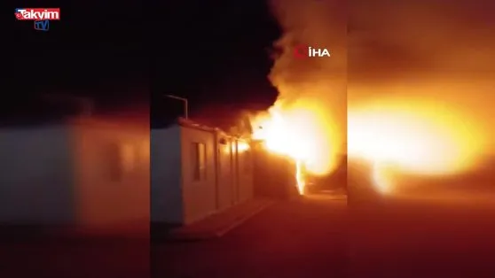 Konteyner kentte korkutan yangın!
