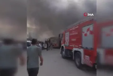Yeni Sanayi Sitesi'nde yangın paniği!
