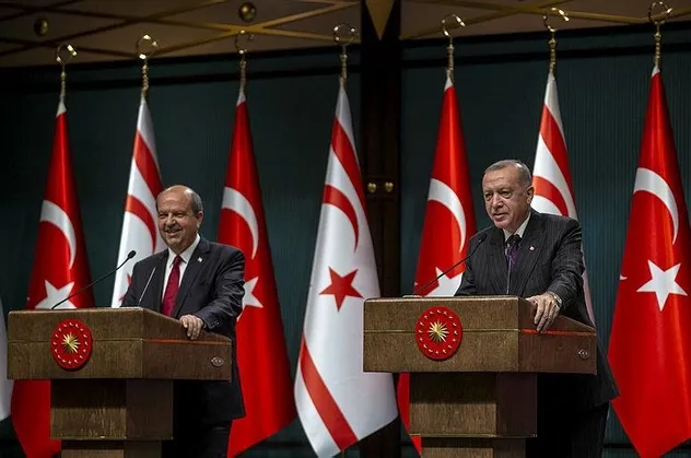 Kuzey Kıbrıs Türk Cumhuriyeti'nde halk heyecanla Başkan Recep Tayyip Erdoğan'ı bekliyor