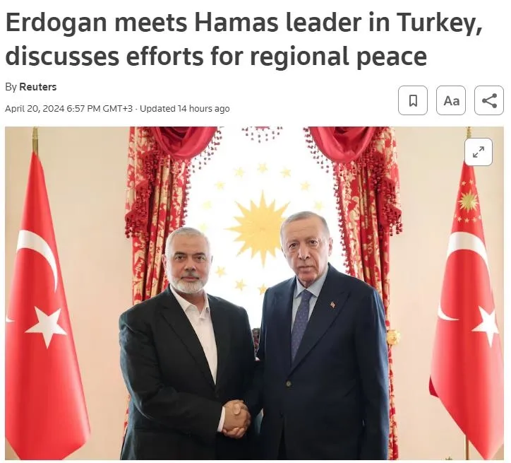 Başkan Erdoğan-Haniye görüşmesi dünya basınında! İsrail medyası resmen çileden çıktı: İngiliz gazeteden skandal başlık! Hamas’ın karargahı İstanbul mu olacak?-6