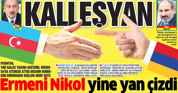 Ermeni Paşinyan yine kalleş yüzünü gösterdi! 'Ateşkes' imzalarının mürekkebi kurumadan sivilleri hedef aldı...