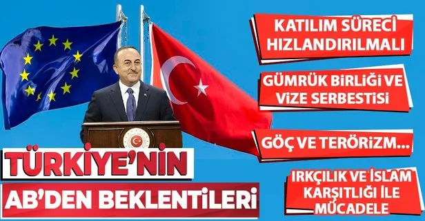 Dışişleri Bakanı Mevlüt Çavuşoğlu, Türkiye’nin Avrupa Birliği’nden beklentilerini aktardı
