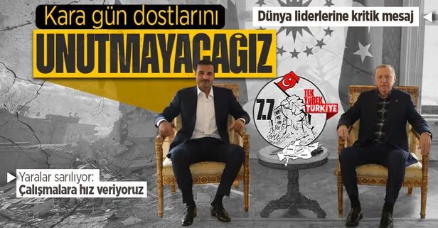 Başkan Erdoğan'dan Dünya Hükümet Zirvesi'ne video mesajı: "Kara gün dostlarını unutmayacağız"