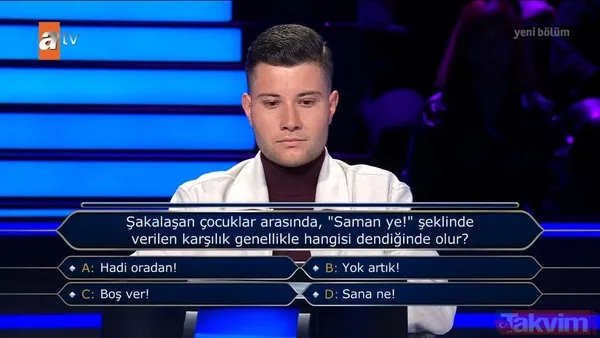 Kim Milyoner Olmak İster’de o soru yarışmacıyı yaktı! Oktay Kaynarca yarışmacıyı türküyle uğurladı! - 8