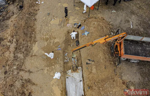 Ceset war! Buça'da dehşete düşüren görüntüler! Toplu mezarlar... - 3