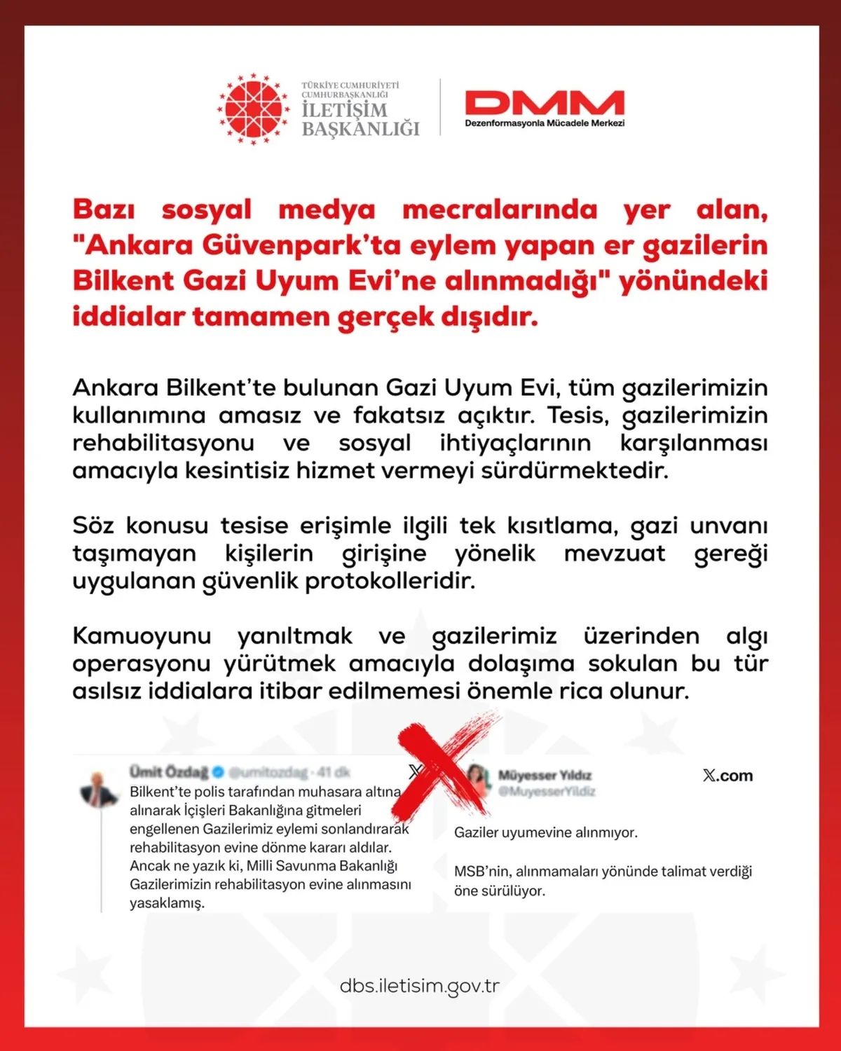 dezenformasyonla-mucadele-merkezi-acikladi-gazi-uyum-evi-iddialari-asilsiz-1787162675394.jpeg DMM açıkladı! Güvenpark'ta eylem yapan er gazilerin Bilkent Gazi Uyum Evi'ne alınmadığı iddiası asılsız-1