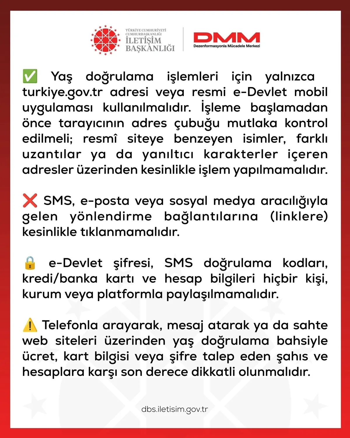 1792765007362.jpeg Sosyal medyada “Hesabınız kapatılacak” tuzağı! DMM uyardı: Sahte SMS ve bağlantılara dikkat!-3