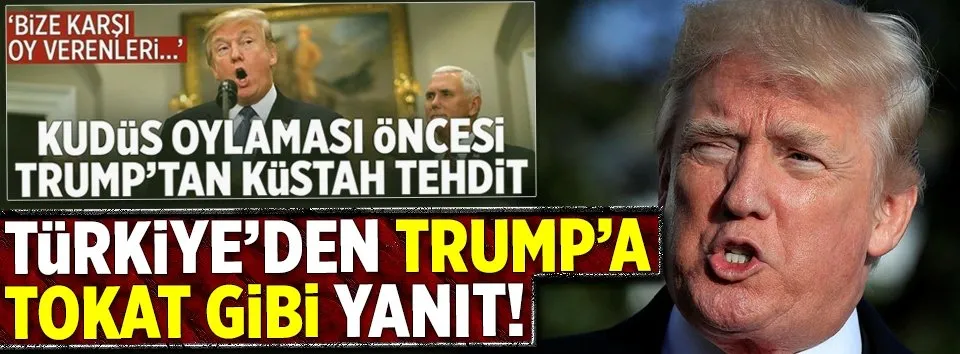 Trump’a tokat gibi yanıt