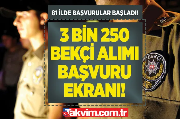 Bekçilik sınav ücreti nereye yatırılır 2022? E- Devlet/ PA/ EGM 3.250 BEKÇİ ALIMI BAŞVURU LİNKİ!