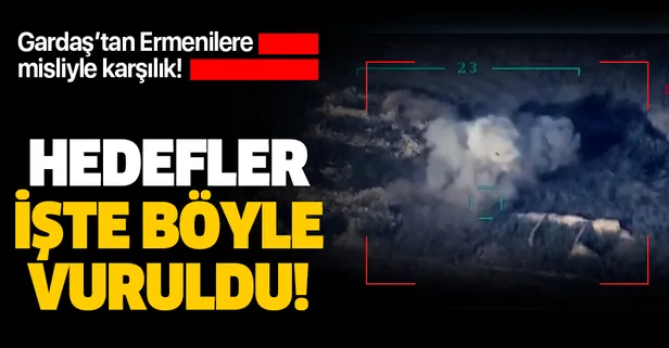 Azerbaycan'dan Ermenistan'a misliyle karşılık! Hedefler işte böyle vuruldu!