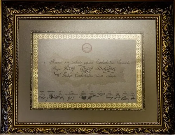 Cumhurbaşkanı Recep Tayyip Erdoğan'ın mazbatası TBMM'de-3