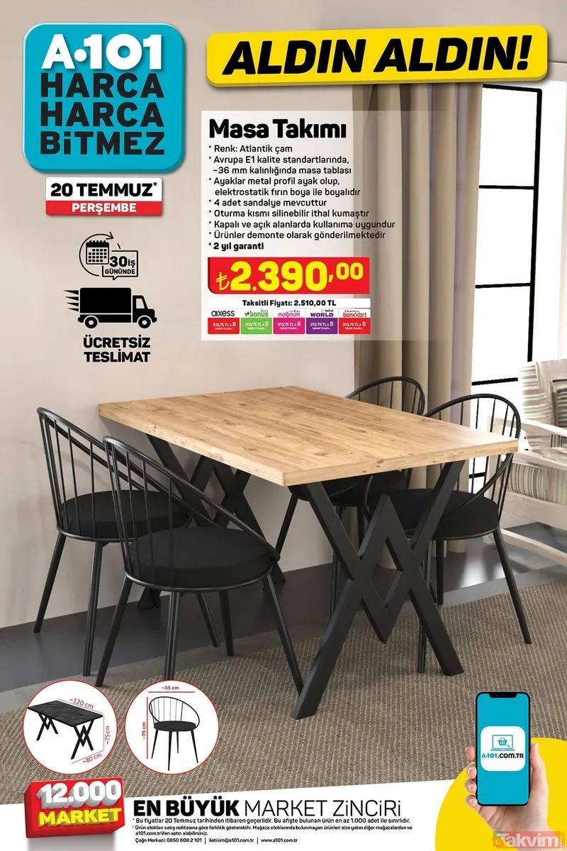 Sabah saat 09:00’a hazır olun! Peş peşe anons geçildi! A101 bedava gibi dağıtacak! Kapıda kuyruk olacak! Çeyizlik ürünler: Kiwi marka ev eşyası...