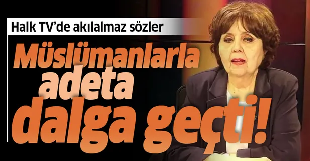 Sözde gazeteci Ayşenur Arslan CHP yandaşı Halk TV'de ahiret ve cennet inancıyla alay etti