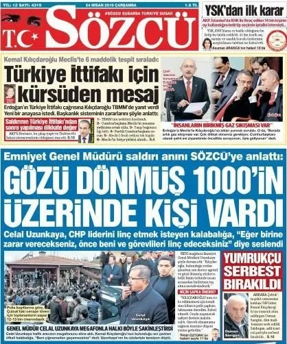 Emniyet Genel Müdürlüğünden Sözcü’ye yalanlama