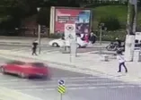 Dolmabahçe'de Rus asıllı Amerikalı aileye kabusu yaşayan gaspçılar kamerada! Kalemle plaka değiştirmişler