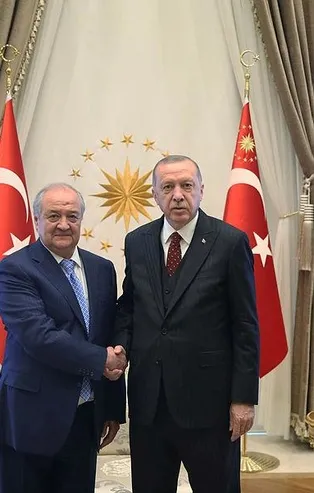 Başkan Erdoğan, Özbekistan Dışişleri Bakanı Abdulaziz Kamilov'u kabul etti