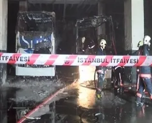 Esenler Otogarı’nda korkutan yangın