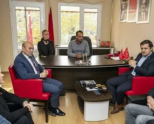 CHPli Tunç Soyer, FETÖden tutuklu Burak Oğuzu ziyaret etti
