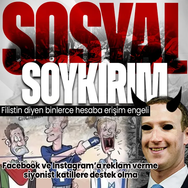METAdan sosyal soykırım | Filistine destek olan binlerce hesaba erişim engeli uyguladılar! Büyük tepki yağdı