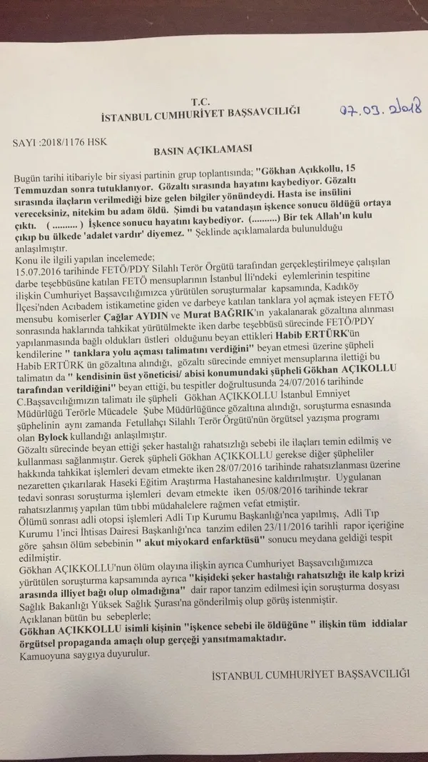 İstanbul Cumhuriyet Başsavcılığından Kemal Kılıçdaroğlu’na yalanlama-2