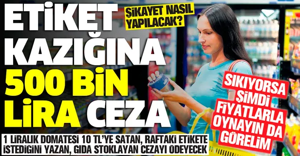 Etiket kazığına 500 bin lira ceza