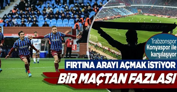 Trabzonspor bugün takipçisi Konyaspor ile karşılaşıyor! Rakibini yenerse aradaki puan farkı 12’ye çıkıyor