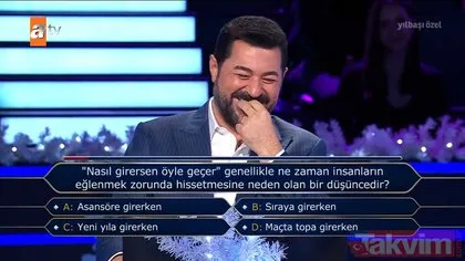 Ünlü şarkıcı Serkan Kaya’dan Milyoner’de muhteşem performans! 200 bin TL’lik soruda...