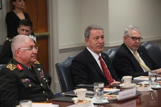 Bakan Akar ve Genelkurmay Başkanı Güler Pentagon'da... Böyle karşılandılar-4