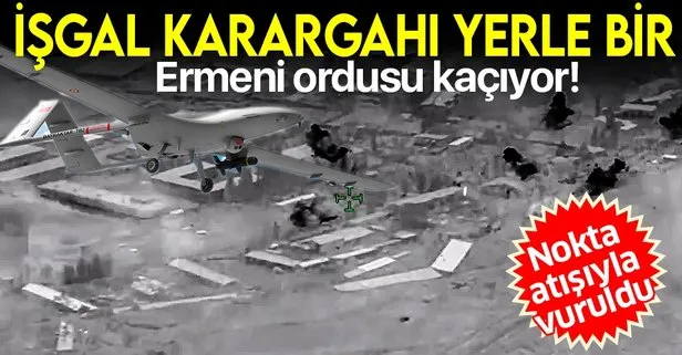 Ermenistan'nın işgal karargâhı yerle bir edildi!